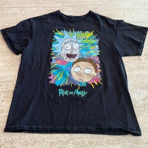 Rick and Morty Graphic T-shirt adult swim funny Adult Swim Ripple Junction (L)